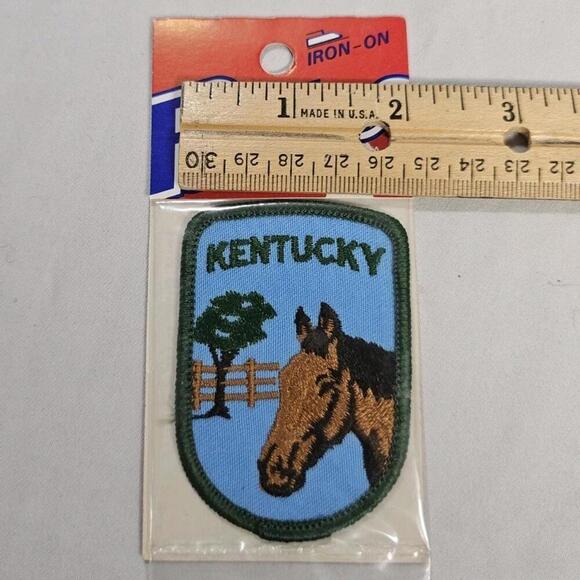 Vtg Kentucky State Horse Iron-On Patch by Baxter Lane Vintage NOS - Picture 4 of 4
